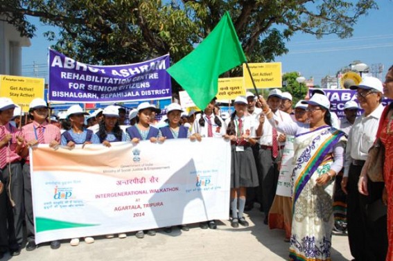 Help Age India in collaboration with Abhoy Mission holds walkathon